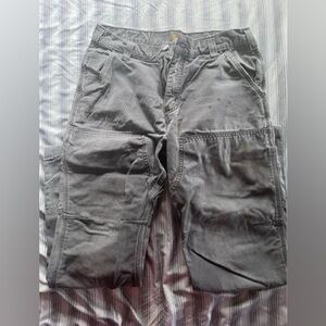 Carhartt Double Knee Mens Pants Grey